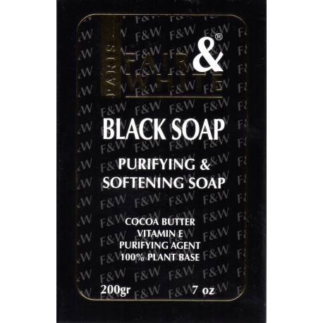 FAIR & WHITE PARIS  BLACK  SOAP.